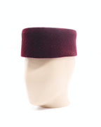 Bordeaux Velvet African Kufi Hat for Men