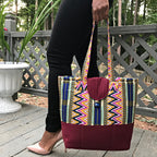 Nahili Kente African Print Shoulder Bag