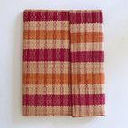 African Handmade Document Holder with Press Buttons Closure (Design/Color Varies)