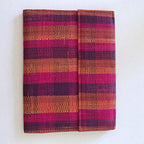 African Handmade Document Holder with Press Buttons Closure (Design/Color Varies)