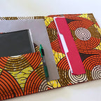 African Handmade Document Holders / Portfolio Computer Case (Design/Color Varies)