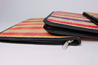 Handmade w/ Straw Fibers Document Holder/ Computer Bag / Portfolio