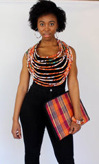 Handmade w/ Straw Fibers Document Holder/ Computer Bag / Portfolio