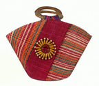 Handmade Raffia Fibers African Basket Bag