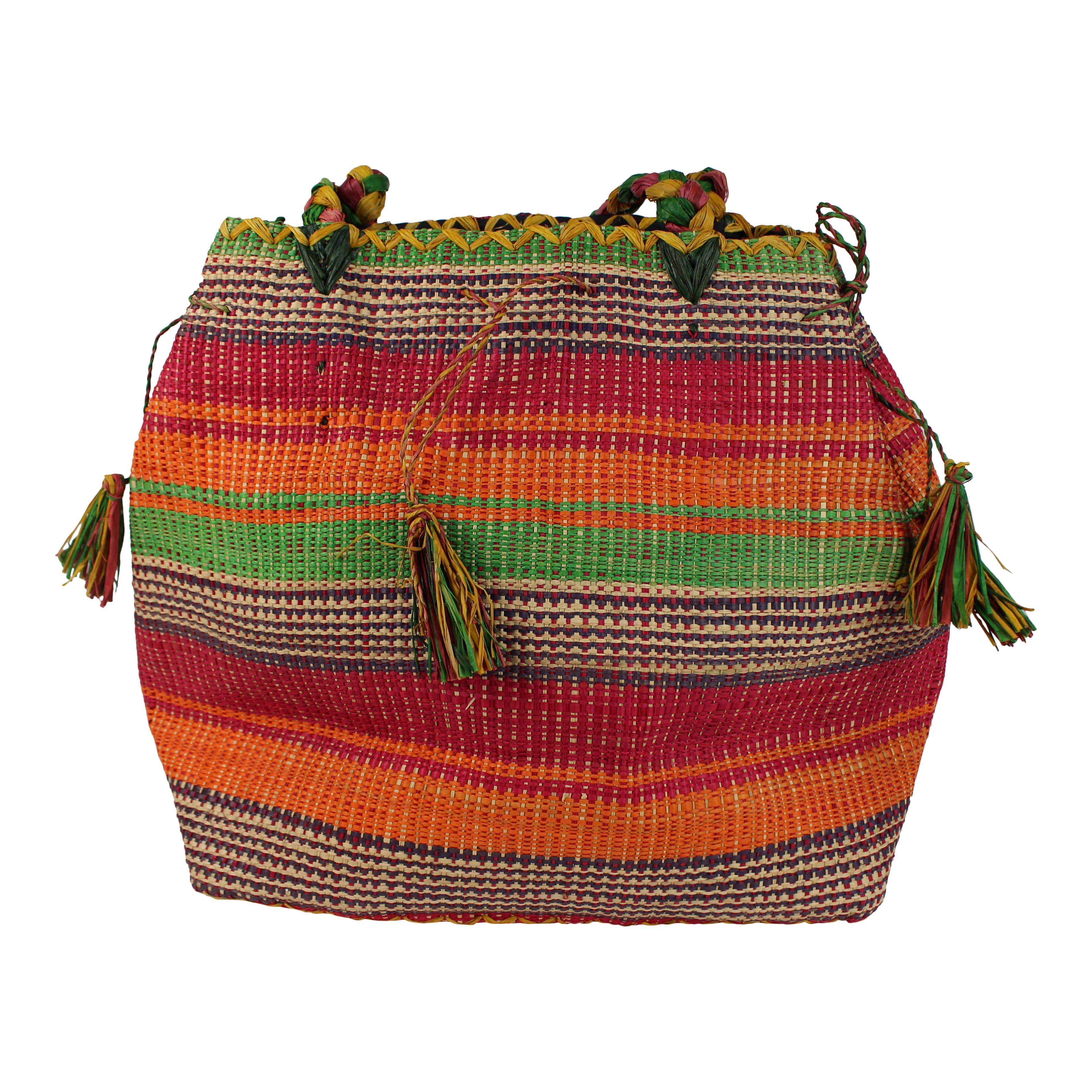 Raffia Fibers Hand Woven Shepherd African Bag