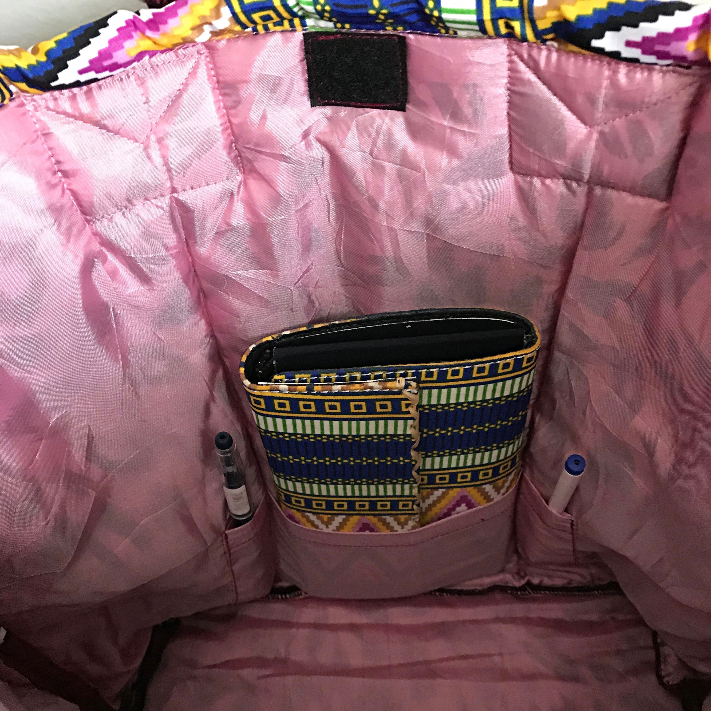 Nahili Kente African Print Shoulder Bag