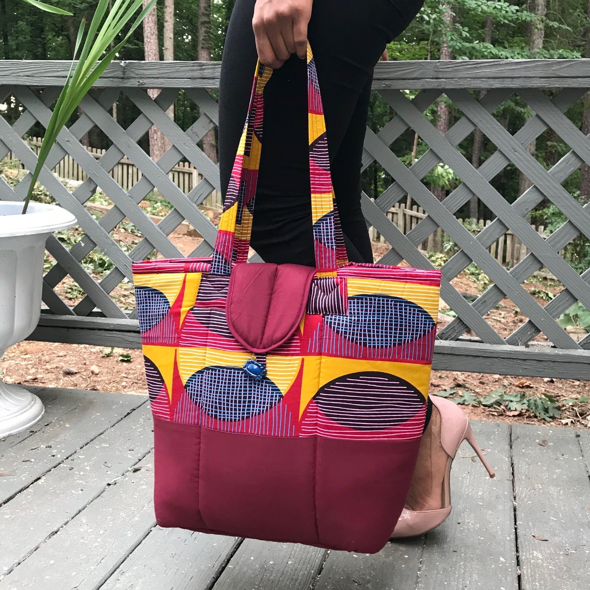 Arun African Print Shoulder Bag