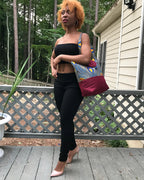 Peacock African Print Shoulder Bag