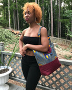 Peacock African Print Shoulder Bag