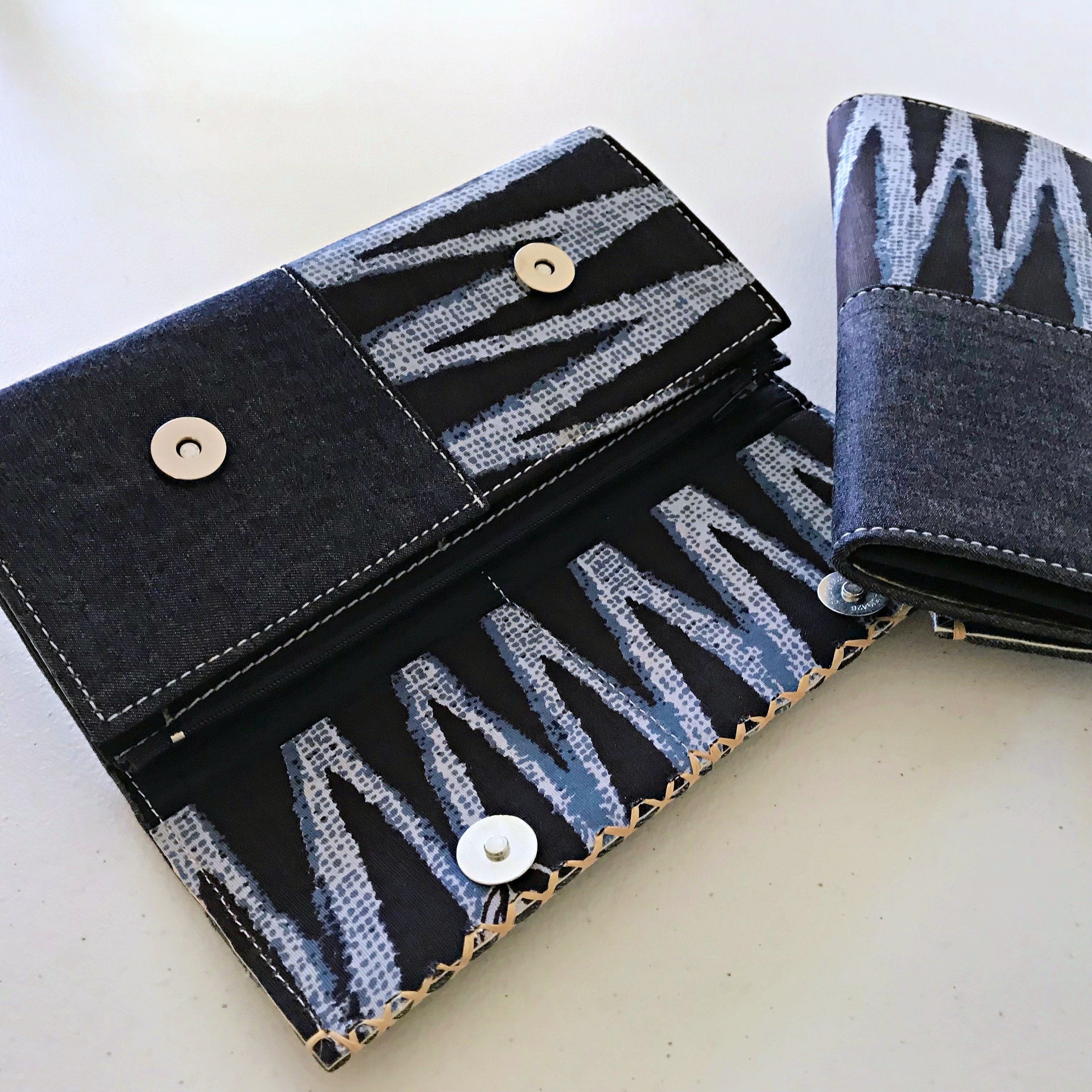 Bandjoun Bamileke Fabric African Print Purse Wallet