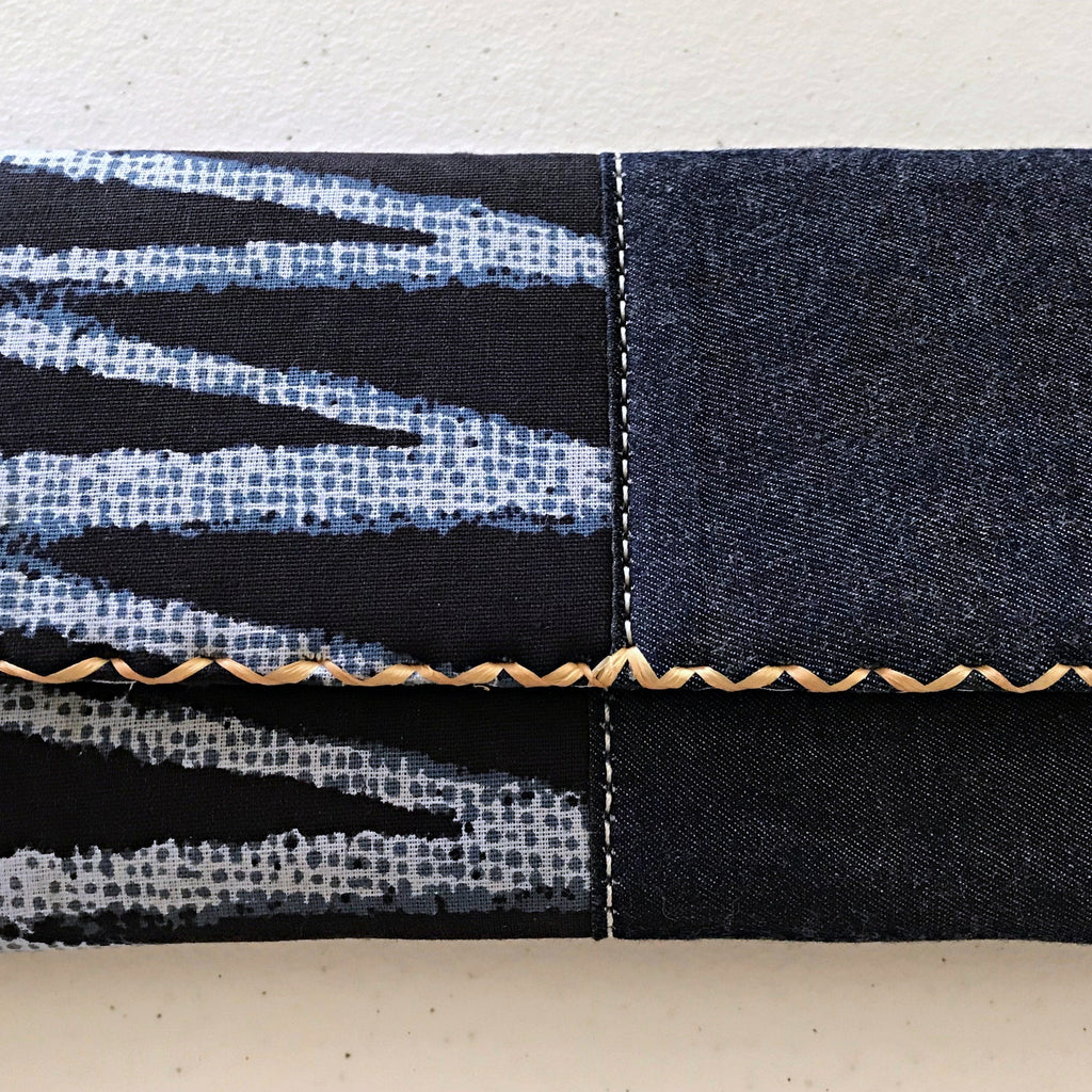 Bandjoun Bamileke Fabric African Print Purse Wallet