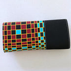 Hadja African Print Purse Wallet - Black / Red